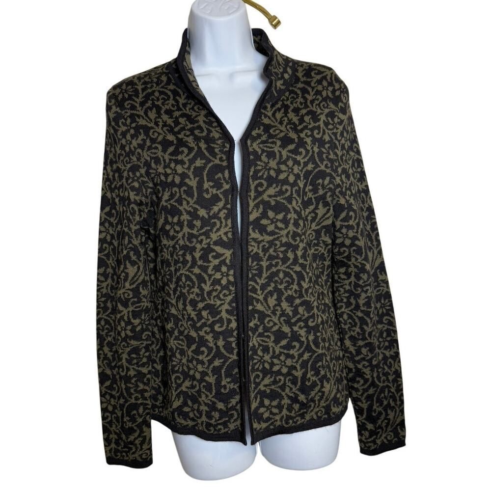 Peruvian Connection Baby Alpaca Wool Silk Cardigan Women’s Size S